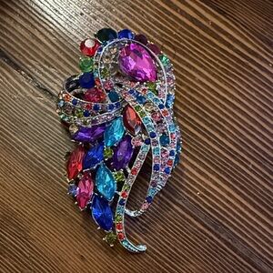 Colorful Crystal Brooch